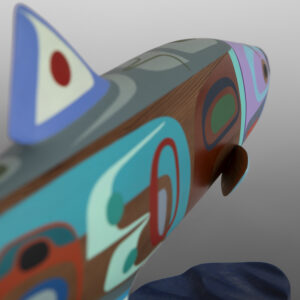 Salmon I
Steve Smith - Dla'kwagila
Oweekeno
Red cedar, paint
4" x 22½" x 10"
9,000