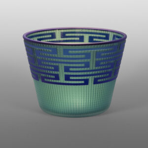 Turquoise & Blue Basket
Preston Singletary
Tlingit
Blown & sand-carved glass
4¼" x 5¾" dia.
$3,600