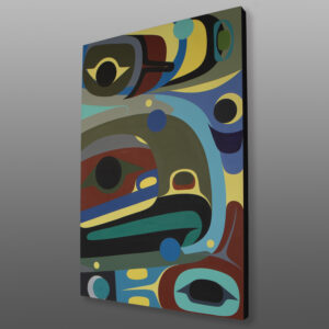 Abundance
Steve Smith - Dla'kwagila
Oweekeno
Acrylic on birch panel
24" x 36"
5,800