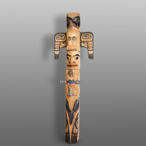Raven Brings the Sun Totem Pole
David Boxley
Tsimshian
Red cedar, paint
108" x 34" x 20"
38,500