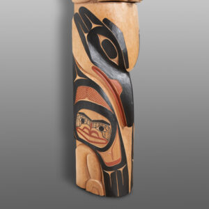 Raven Brings the Sun Totem Pole
David Boxley
Tsimshian
Red cedar, paint
108" x 34" x 20"
38,500
