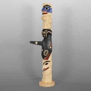 Killer Whale Clan TotemDavid A Boxley
TsimshianYellow & red cedar, paint
25" x 7" x 3½"7,200