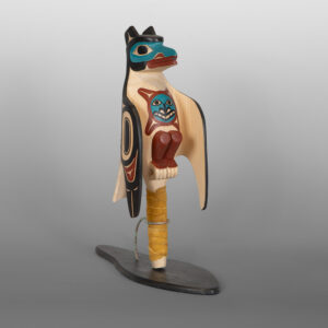 Raven RattleDavid A Boxley
TsimshianRed cedar, paint
12” x 4 ½” x 4”3,500
