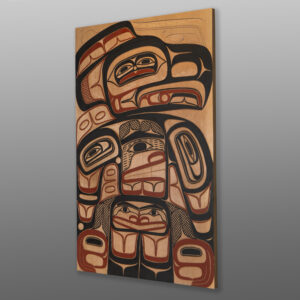 Young Eagle PanelDavid A Boxley
TsimshianRed cedar, paint
28" x 18" x ¾”2,900