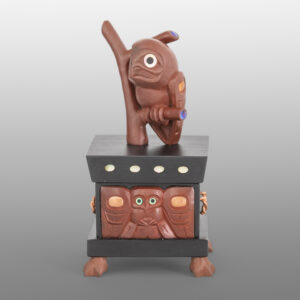 Great Northern Owl Box
Gary Olver
Woodland Cree
Argillite, catlinite, abalone, copper
3½” x 1¾” x 1¾"
6500