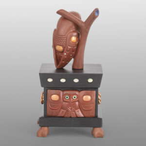 Great Northern Owl Box
Gary Olver
Woodland Cree
Argillite, catlinite, abalone, copper
3½” x 1¾” x 1¾"
6500