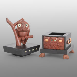 Great Northern Owl Box
Gary Olver
Woodland Cree
Argillite, catlinite, abalone, copper
3½” x 1¾” x 1¾"
6500