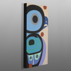 Baby Eagle
Steve Smith - Dla'kwagila
Oweekeno
Acrylic on birch panel
24" x 12" x 1½”
1400