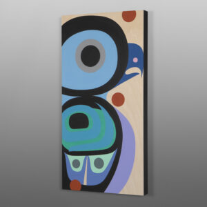 Baby Eagle
Steve Smith - Dla'kwagila
Oweekeno
Acrylic on birch panel
24" x 12" x 1½”
1400