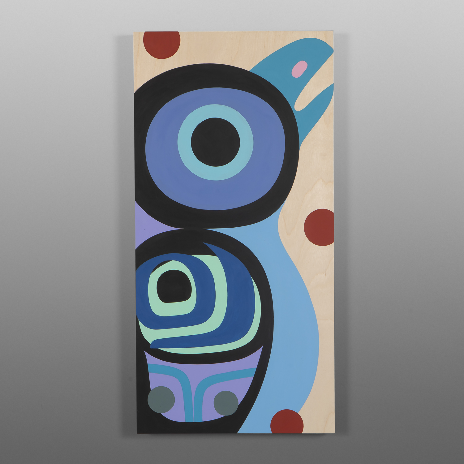 Baby Raven
Steve Smith - Dla'kwagila
Oweekeno
Acrylic on birch panel
24" x 12" x 1½”
1400