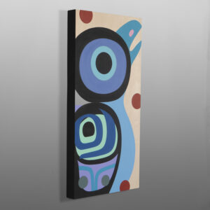 Baby Raven
Steve Smith - Dla'kwagila
Oweekeno
Acrylic on birch panel
24" x 12" x 1½”
1400