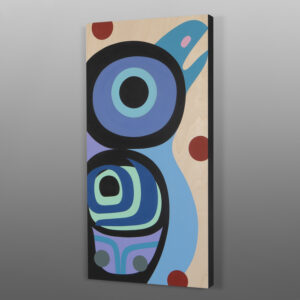 Baby Raven
Steve Smith - Dla'kwagila
Oweekeno
Acrylic on birch panel
24" x 12" x 1½”
1400
