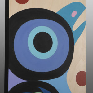 Baby Raven
Steve Smith - Dla'kwagila
Oweekeno
Acrylic on birch panel
24" x 12" x 1½”
1400