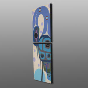 Blue Moon Heron
Steve Smith - Dla'kwagila
Oweekeno
Acrylic on birch panel diptych
48" x 18" x 1½”
4500