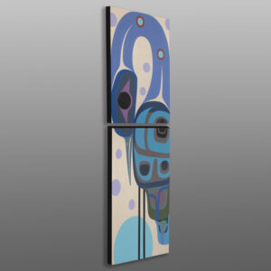 Blue Moon Heron
Steve Smith - Dla'kwagila
Oweekeno
Acrylic on birch panel diptych
48" x 18" x 1½”
4500