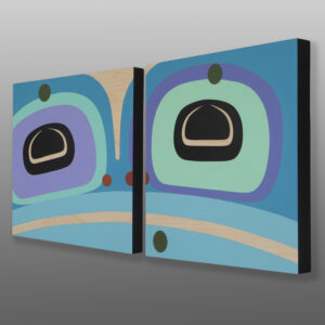 Springtime
Steve Smith - Dla'kwagila
Oweekeno
Acrylic on birch panel diptych
36" x 18" x 1½”
3600