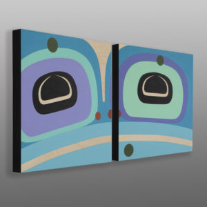 Springtime
Steve Smith - Dla'kwagila
Oweekeno
Acrylic on birch panel diptych
36" x 18" x 1½”
3600