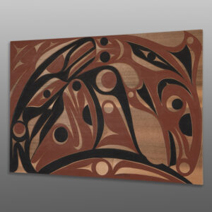 Whale, Salmon, Seals & Sea Bird Panel
Andy Peterson
Coast Salish
Red cedar, paint
31½" x 21¾"
2,400