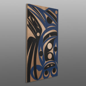 Speaker of the House Panel
Andy Peterson
Coast Salish
Red cedar, paint
17" x 30"
1,400