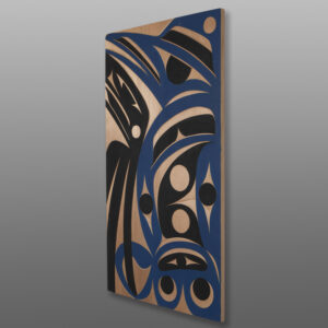 Speaker of the House Panel
Andy Peterson
Coast Salish
Red cedar, paint
17" x 30"
1,400