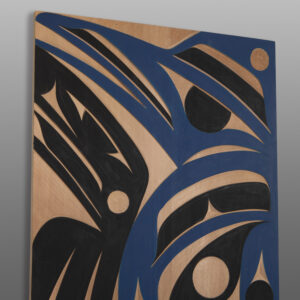 Speaker of the House Panel
Andy Peterson
Coast Salish
Red cedar, paint
17" x 30"
1,400