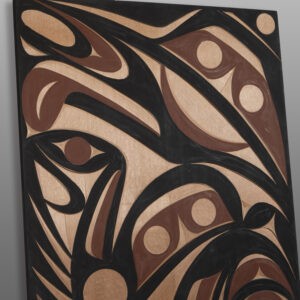 Wolf Panel
Andy Peterson
Coast Salish
Red cedar, paint
30" x 17¾"
1,600