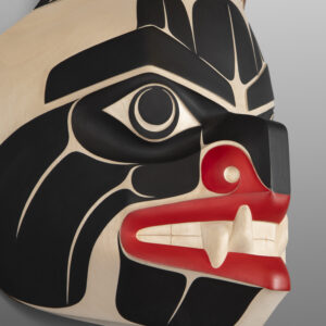 Medeek - Grizzly Bear
Shawn Aster
Tsimshian
Alder, paint
12½" x 10½” x 7"
5,600