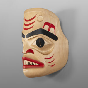 Ksaa - Shark
Shawn Aster
Tsimshian
Alder, paint
13" x 9½” x 6"
5,200