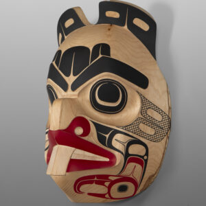 Sts'ool - The Beaver
Shawn Aster
Tsimshian
Alder, paint
13" x 9½” x 5"
5,400