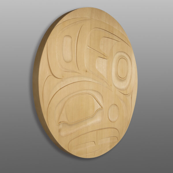 Eagle Panel
Roger Smith
Haida
Yellow cedar
22" dia x 1½”
3,000