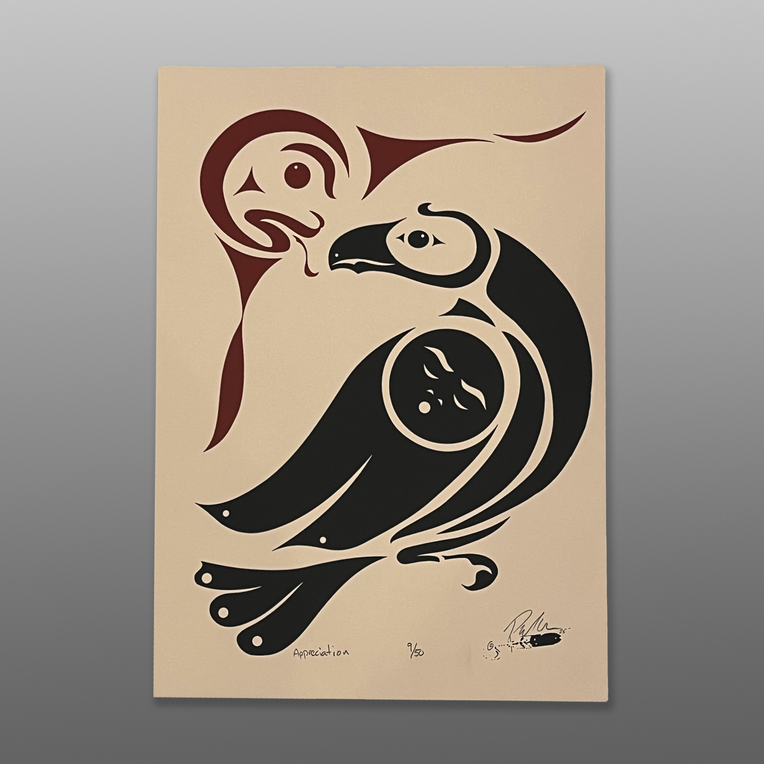 Appreciation
Peter Boome
Coast Salish
Serigraph
15" x 10½"
100