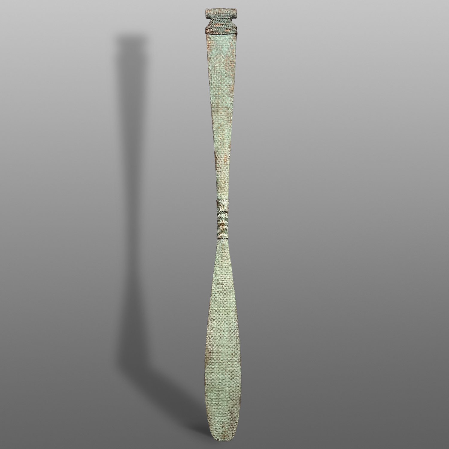 Copper Oxide Woven Paddle
Paul Rowley
Haida
Yellow cedar, cedar bark, paint
61½" x 6"
4,800