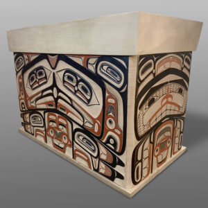 Eagle Chief's Chest
David A Boxley
Tsimshian
Red cedar, paint
36” x 25½” x 20"
30,000