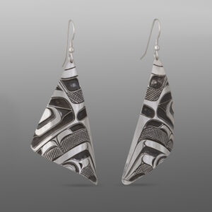Raven Earrings
Corey Moraes
Tsimshian
Silver
2" x 1"
1,200