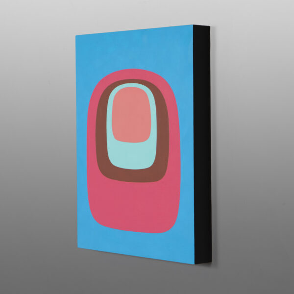 Ova III - Sea
Sheldon Skillie
Kaigani Haida/Oglala LakotaAcrylic on birch panel
14" x 11" x 1½”
900