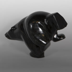 Two Way Bear
Joanie Ragee
Inuit
Serpentine
12" x 8" x 7"
$2400