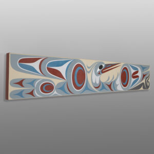 Great Blue Heron
Maynard Johnny Jr
Coast Salish
Acrylic on canvas
60" x 10" x 1½"
$4,875