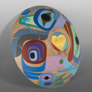 Love Bowl
Steve Smith - Dla'kwagila
Oweekeno
Acrylic on turned maple
10½" dia. x 2½"
$
