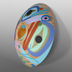Love Bowl
Steve Smith - Dla'kwagila
Oweekeno
Acrylic on turned maple
10½" dia. x 2½"
$