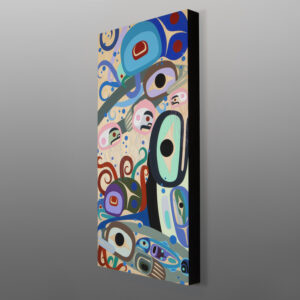 Life Under the Sea
Steve Smith - Dla'kwagila
Oweekeno
Acrylic on birch panel
24" x 12" x 1⅝"
$