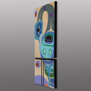 Solitude
Steve Smith - Dla'kwagila
Oweekeno
Acrylic on birch panel diptych
36" x 12" x 1⅝"
3,200