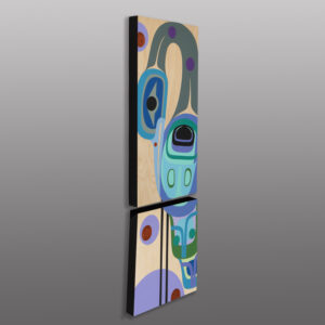 Solitude
Steve Smith - Dla'kwagila
Oweekeno
Acrylic on birch panel diptych
36" x 12" x 1⅝"
3,200