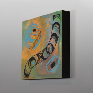 Inside A Rainbow
Rod Smith
Oweekeno
Acrylic on birch panel
10" x 10"
$850