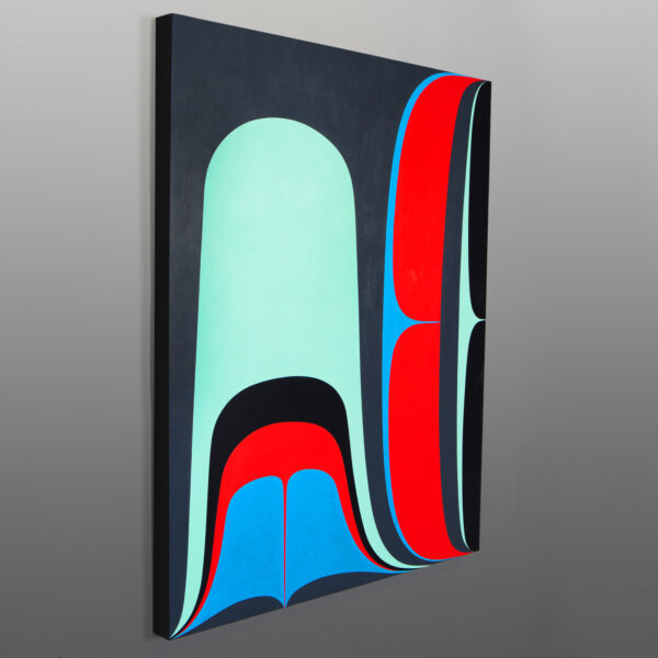 Source
Sheldon Skillie
Kaigani Haida/Oglala LakotaAcrylic on birch panel
30" x 24" x 1½”
3,600