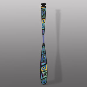 Belonging Paddle
Steve Smith - Dla'kwagila
Oweekeno
Acrylic on yellow cedar
61½" x 5¾" x 1½"
8,500