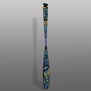 Belonging Paddle
Steve Smith - Dla'kwagila
Oweekeno
Acrylic on yellow cedar
61½" x 5¾" x 1½"
8,500