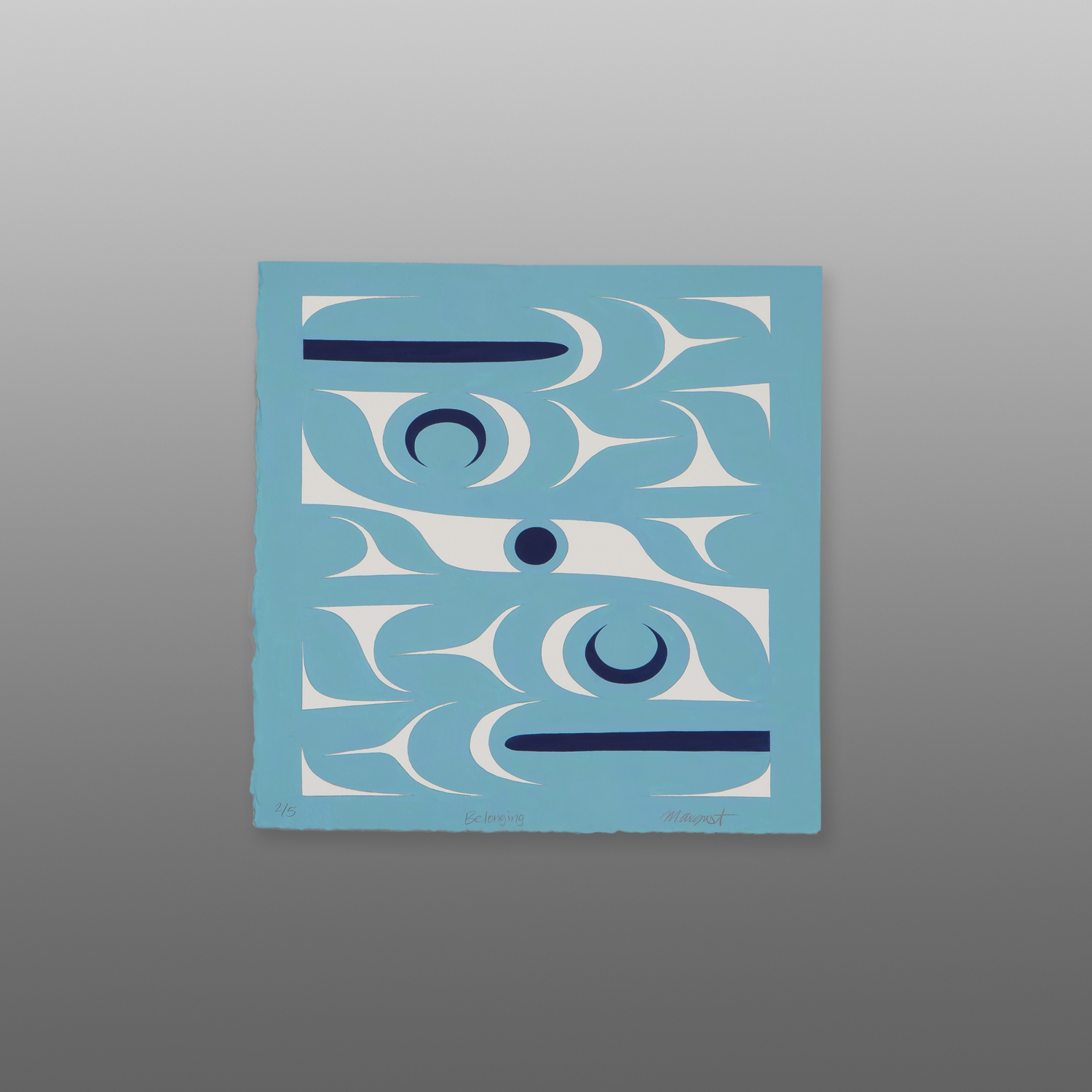 Belonging
Margaret August
Coast Salish
Acrylic on paper, version 2 of 5
11" x 11"
$425