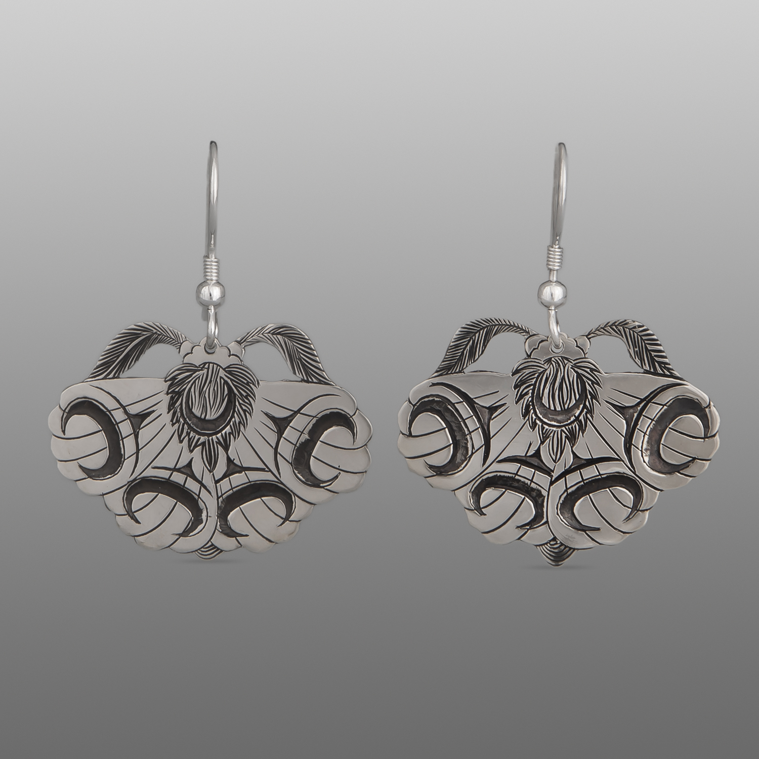 Moth Earrings
Corey Moraes
Tsimshian
Silver
1⅛" x ⅞"
$750