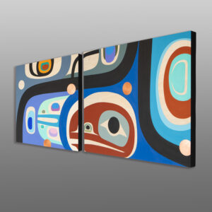 Family
Steve Smith - Dla'kwagila
Oweekeno
Acrylic on birch panel
54" x 24" x 1⅝"
8,400