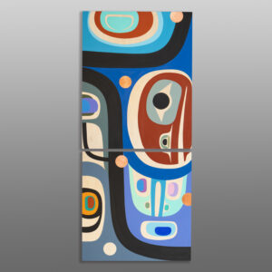 Family
Steve Smith - Dla'kwagila
Oweekeno
Acrylic on birch panel
54" x 24" x 1⅝"
8,400